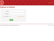 Tablet Screenshot of gestionbomberos.org